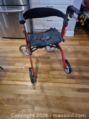 MaxSold Auction: Drive Rollator Rolling Walker - Red/Black Aluminum Frame - Ottawa (Ontario, Canada) SELLER MANAGED Downsizing Online Auction - Westhaven Crescent