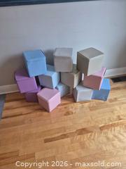 MaxSold Auction: Toy Block Set - 11-15 Pieces, Pink/Purple/Blue/Cream/Gray - Ottawa (Ontario, Canada) SELLER MANAGED Downsizing Online Auction - Westhaven Crescent