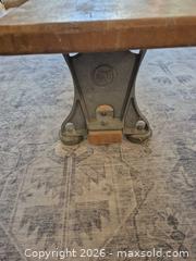 MaxSold Auction: Vintage Industrial Gym / School Bench with Solid Wood Seat - Ottawa (Ontario, Canada) SELLER MANAGED Downsizing Online Auction - Westhaven Crescent