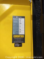 MaxSold Auction: Portable Gasoline Generator, Recoil Start, Wheeled, Yellow/Black - Ottawa (Ontario, Canada) SELLER MANAGED Moving Online Auction - Des Épinettes Avenue