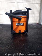 MaxSold Auction: RIDGID 14 Gallon Wet/Dry Shop Vacuum, Corded Electric - Ottawa (Ontario, Canada) SELLER MANAGED Moving Online Auction - Des Épinettes Avenue