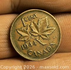 MaxSold Auction: 1944 Canada 1 Cent Coin  - South Frontenac (Ontario, Canada) SELLER MANAGED Moving Online Auction - Battersea Road