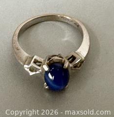 MaxSold Auction: 10K GOLD Star Sapphire Ring with DIAMOND Accents-Marked  - Toronto (Ontario, Canada) SELLER MANAGED Reseller Online Auction - Chesswood Drive