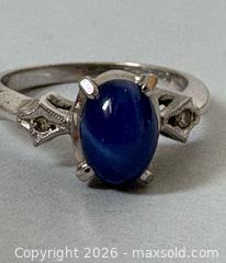 MaxSold Auction: 10K GOLD Star Sapphire Ring with DIAMOND Accents-Marked  - Toronto (Ontario, Canada) SELLER MANAGED Reseller Online Auction - Chesswood Drive