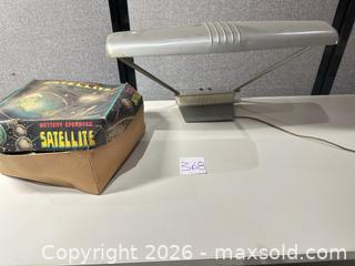 MaxSold Auction: Dazor industrial drafting desk lamp MCM, VTG Battery operated Satellite  - Warwick (Rhode Island, USA) SELLER MANAGED Reseller Online Auction - Warwick Avenue