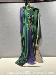 MaxSold Auction: Disney Winifred Sanders Dress (S), Disney Broom(1), Harry Potter wand (1) - Warwick (Rhode Island, USA) SELLER MANAGED Reseller Online Auction - Warwick Avenue