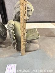 MaxSold Auction: Pair of Concrete Cherub Garden Statues, 13–15 in - Warwick (Rhode Island, USA) SELLER MANAGED Reseller Online Auction - Warwick Avenue