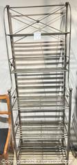 MaxSold Auction: Wrought Iron Metal Baker's Rack, Antique Silver, 6 Shelves - Warwick (Rhode Island, USA) SELLER MANAGED Reseller Online Auction - Warwick Avenue
