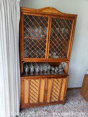 MaxSold Auction: Bamboo Style Hutch  - Greece (New York, USA) PARTNER MANAGED Estate Sale Online Auction - Candy Lane