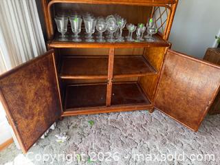 MaxSold Auction: Bamboo Style Hutch  - Greece (New York, USA) PARTNER MANAGED Estate Sale Online Auction - Candy Lane