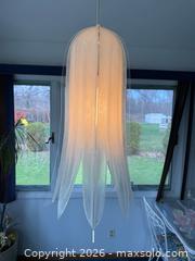 MaxSold Auction: Mid Century Acrylic Tulip Hanging Lamp - Greece (New York, USA) PARTNER MANAGED Estate Sale Online Auction - Candy Lane