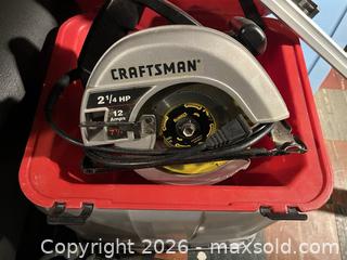 MaxSold Auction: 10” Circular Saw and straight edge  - Baltimore (Maryland, USA) SELLER MANAGED Downsizing Online Auction - Parkwood Avenue