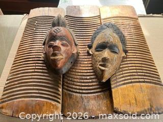 MaxSold Auction: Assorted wall hangings from Africa - Baltimore (Maryland, USA) SELLER MANAGED Downsizing Online Auction - Parkwood Avenue