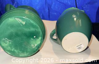 MaxSold Auction: Green pitcher and vase - Baltimore (Maryland, USA) SELLER MANAGED Downsizing Online Auction - Parkwood Avenue