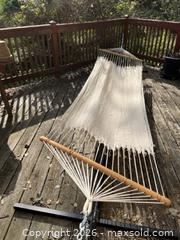 MaxSold Auction: Hammock and stand - Baltimore (Maryland, USA) SELLER MANAGED Downsizing Online Auction - Parkwood Avenue