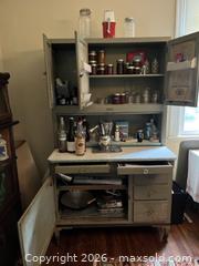 MaxSold Auction: Hoosier style storage cabinet - Baltimore (Maryland, USA) SELLER MANAGED Downsizing Online Auction - Parkwood Avenue