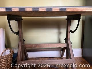 MaxSold Auction: Old style adjustable drafting table - Baltimore (Maryland, USA) SELLER MANAGED Downsizing Online Auction - Parkwood Avenue