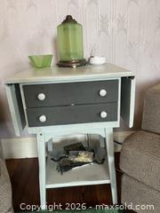 MaxSold Auction: Wood Lamp table with drawers - Baltimore (Maryland, USA) SELLER MANAGED Downsizing Online Auction - Parkwood Avenue