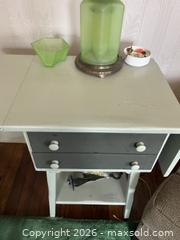 MaxSold Auction: Wood Lamp table with drawers - Baltimore (Maryland, USA) SELLER MANAGED Downsizing Online Auction - Parkwood Avenue