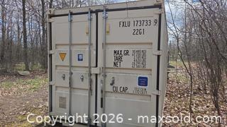 MaxSold Auction: 22 ft Steel Shipping / Storage Container, CSC & Customs Approved C - Lombardy (Ontario, Canada) Estate Sale Online Auction - Berry Park Lane