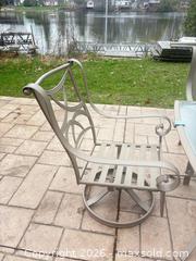 MaxSold Auction: Aluminum/Cast Aluminum Patio Dining Set with Tempered Glass Table A - Lombardy (Ontario, Canada) Estate Sale Online Auction - Berry Park Lane