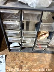 MaxSold Auction: Assorted Small Parts Organizers with Small Cabinet & Hardware B - Lombardy (Ontario, Canada) Estate Sale Online Auction - Berry Park Lane