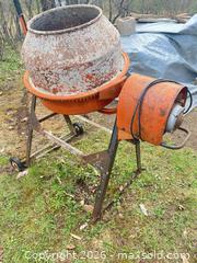 MaxSold Auction: Iyang/Yang Electric Concrete/Cement Mixer C - Lombardy (Ontario, Canada) Estate Sale Online Auction - Berry Park Lane