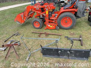 MaxSold Auction: Kubota B4200 Compact Tractor 4WD Kubota Model No. B4200DT Kubota Serial No. 56096  - Lombardy (Ontario, Canada) Estate Sale Online Auction - Berry Park Lane