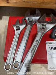 MaxSold Auction: Mastercraft Red Metal Toolbox with Chrome-Plated Wrench Set A - Lombardy (Ontario, Canada) Estate Sale Online Auction - Berry Park Lane
