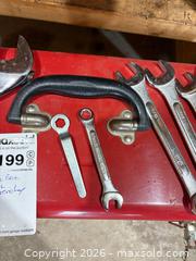 MaxSold Auction: Mastercraft Red Metal Toolbox with Chrome-Plated Wrench Set A - Lombardy (Ontario, Canada) Estate Sale Online Auction - Berry Park Lane