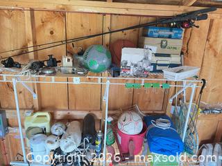 MaxSold Auction: Mixed Lot: Fishing Gear, Tackle Boxes, Nets & Sports Items A - Lombardy (Ontario, Canada) Estate Sale Online Auction - Berry Park Lane