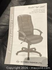 MaxSold Auction: Novimex Leather Office Desk Chair with Armrests & Casters B - Lombardy (Ontario, Canada) Estate Sale Online Auction - Berry Park Lane