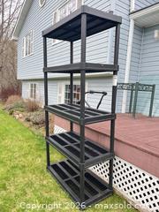 MaxSold Auction: Plastic/Resin 5-Tier Shelving Unit for Outdoor or Garage A - Lombardy (Ontario, Canada) Estate Sale Online Auction - Berry Park Lane