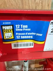 MaxSold Auction: Power Fist 12 Ton Hydraulic Shop Press C - Lombardy (Ontario, Canada) Estate Sale Online Auction - Berry Park Lane