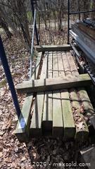 MaxSold Auction: Pressure-Treated 8 ft Wood Timber Posts / Beams B - Lombardy (Ontario, Canada) Estate Sale Online Auction - Berry Park Lane