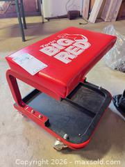 MaxSold Auction: Torin (Big Red) Mechanic's Rolling Seat A - Lombardy (Ontario, Canada) Estate Sale Online Auction - Berry Park Lane