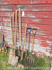 MaxSold Auction: Vintage Wood-Handle Shovel, Pitchfork & Sledge B - Lombardy (Ontario, Canada) Estate Sale Online Auction - Berry Park Lane