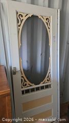 MaxSold Auction: White Screen/Storm Door with Decorative Scroll B - Lombardy (Ontario, Canada) Estate Sale Online Auction - Berry Park Lane