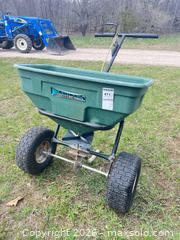 MaxSold Auction: Yard Commander Broadcast Spreader, Plastic Hopper, Metal Frame A - Lombardy (Ontario, Canada) Estate Sale Online Auction - Berry Park Lane