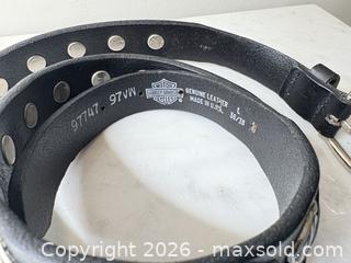 MaxSold Auction: Harley-Davidson Studded Genuine Leather Belt 36/38 (L) - Decatur (Georgia, USA) SELLER MANAGED Reseller Online Auction - North Druid Hills Road (STORAGE)