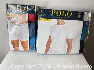 MaxSold Auction: Polo Ralph Lauren Men's Boxer Briefs & Crew Neck T-Shirts, Large - Decatur (Georgia, USA) SELLER MANAGED Reseller Online Auction - North Druid Hills Road (STORAGE)