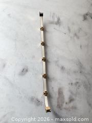 MaxSold Auction: Tory Burch Logo Leather Bracelet with Gold-Tone Accents - Decatur (Georgia, USA) SELLER MANAGED Reseller Online Auction - North Druid Hills Road (STORAGE)