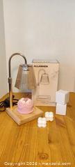 MaxSold Auction: Allanmen Candle / Wax Warmer Lamp with Ribbed Glass Shade + Novelty candles - Toronto (Ontario, Canada) SELLER MANAGED Moving Online Auction - Howard Park Avenue