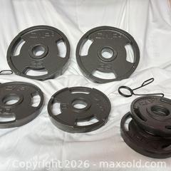 MaxSold Auction: CAP Cast Iron 25 lb Weight Plates, 6 Plates, 1" Center Hole - Toronto (Ontario, Canada) SELLER MANAGED Moving Online Auction - Howard Park Avenue