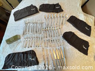 MaxSold Auction: Christofle France Silverplate Flatware Set – 48 Pieces, Many Unused in Sleeves - Toronto (Ontario, Canada) SELLER MANAGED Moving Online Auction - Howard Park Avenue