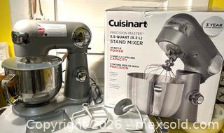 MaxSold Auction: Cuisinart Precision Master 5.5-Quart Stand Mixer – 500W, 12-Speed, Grey, Brand New In Box - Toronto (Ontario, Canada) SELLER MANAGED Moving Online Auction - Howard Park Avenue