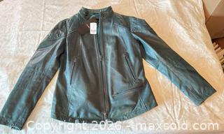 MaxSold Auction: Danier “Rylan” Leather Jacket Teal Size Medium NWT  - Toronto (Ontario, Canada) SELLER MANAGED Moving Online Auction - Howard Park Avenue