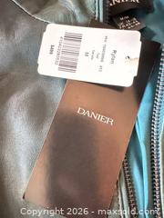MaxSold Auction: Danier “Rylan” Leather Jacket Teal Size Medium NWT  - Toronto (Ontario, Canada) SELLER MANAGED Moving Online Auction - Howard Park Avenue