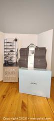 MaxSold Auction: Fabric Shoe Rack, Fabric Organizer Caddy & Aura Digital Photo Frame - Toronto (Ontario, Canada) SELLER MANAGED Moving Online Auction - Howard Park Avenue