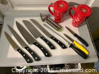 MaxSold Auction: J.A. Henckels International, Utensils, Sharpening Steel, Garlic Press & Tea Mugs - Toronto (Ontario, Canada) SELLER MANAGED Moving Online Auction - Howard Park Avenue